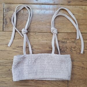 Oat Co. Smocked Bikini Top